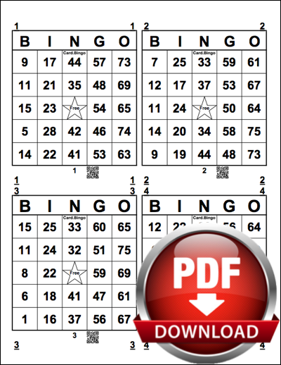 Free Printable Bingo Cards - Bingo Card Generator