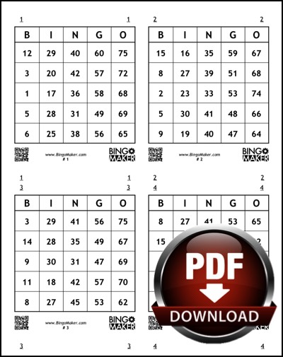 Free Printable Bingo Cards 6 Per Page PRINTABLE TEMPLATES