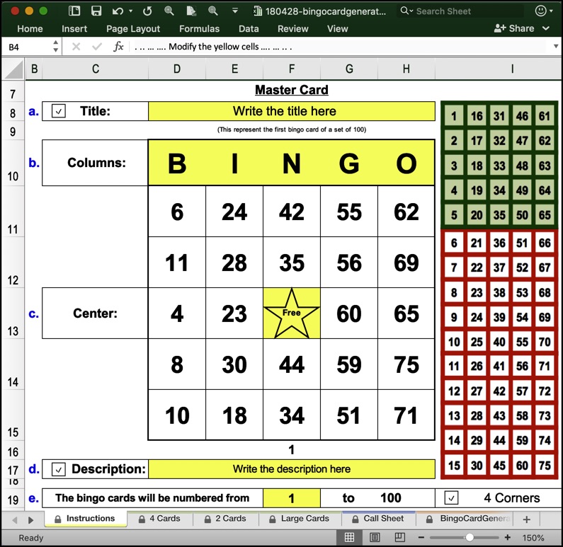 classroom bingo generator