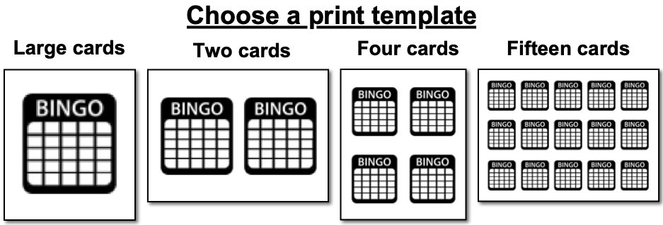 Free Printable Bingo Cards Bingo Card Generator