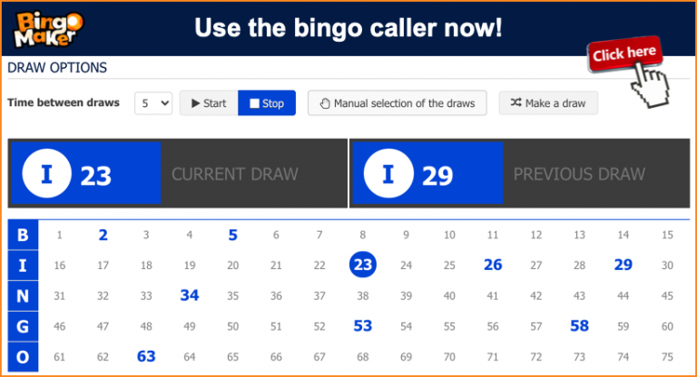 free bingo caller 1 75