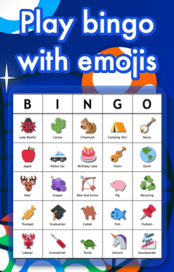 bingo with emojis