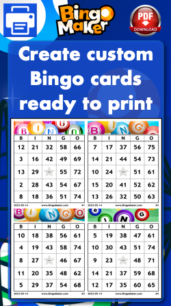 create custom bingo cards