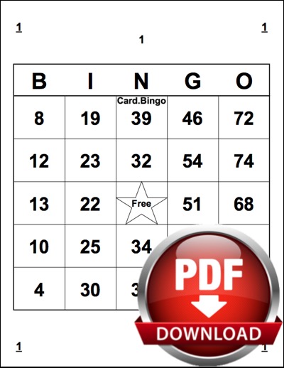 Free printable and virtual bingo card generator